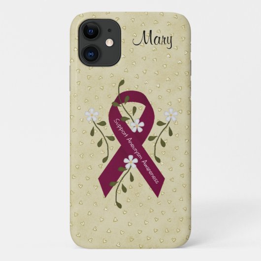 Aneurysm Awareness iPhone 11 Hoesje (Achterkant)