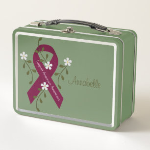 Aneurysm Awareness Ribbon Lunch Box