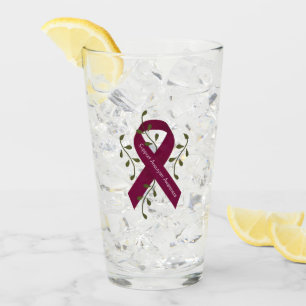 Aneurysm Awareness Ribbon Pint Glass Glas