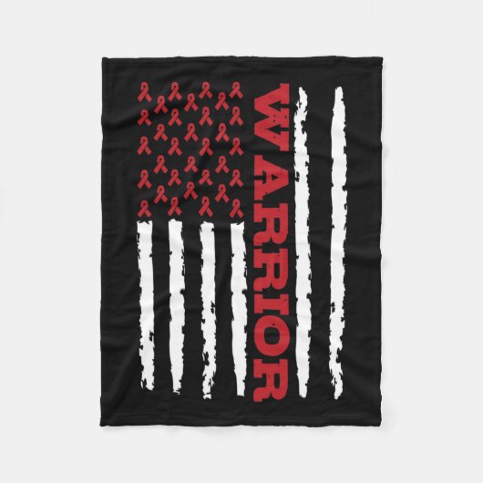 Aneurysma awareness 9 fleece deken (Voorkant)