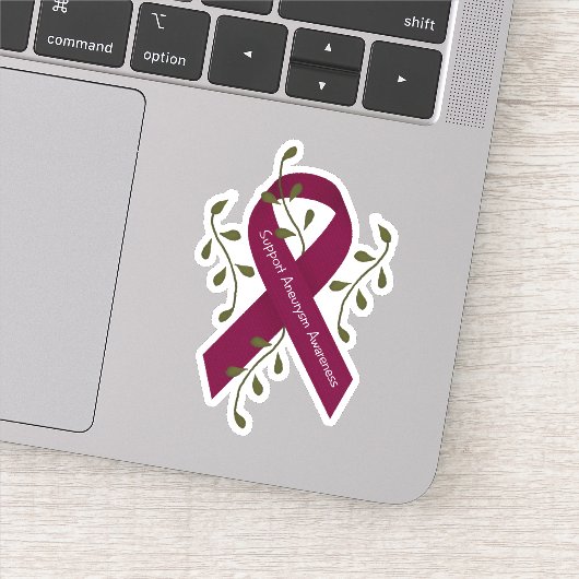 Aneurysma Awareness Ribbon Sticker (Detail)