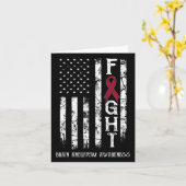 Aneurysma Warrior US Flag Kaart (Gele Bloem)