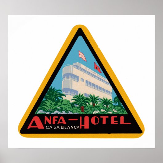 Anfa Hotel Casablanca Poster (Voorkant)