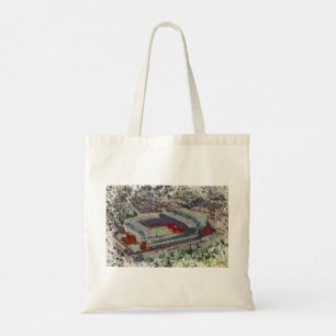 Anfield Stadion Liverpool - Artistieke Aquarel Tote Bag