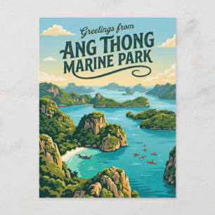 Ang Thong Nationaal Marien Park Thailand Briefkaart