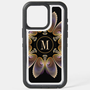Ange Abstraite ailes Mandala Monogramme fractal