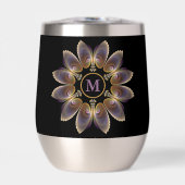 Ange Abstraite ailes Mandala Monogramme fractal (Avant)