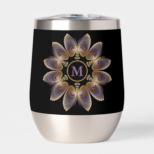 Ange Abstraite ailes Mandala Monogramme fractal