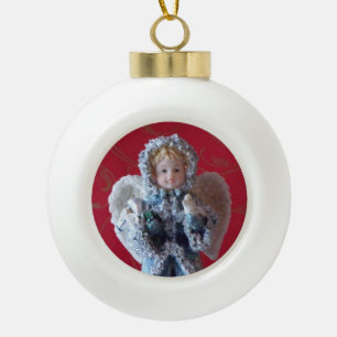 Ange Arrondi Ornement Blanc