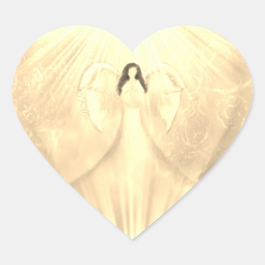 Ange Art Archange Jaune Uriel Stickers de prière (Devant)