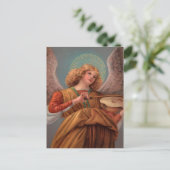 Ange avec carte postale violon (Debout devant)