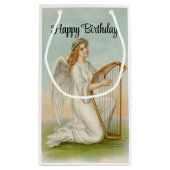 Ange Avec Harpe Anniversaire Sac Cadeau (Dos)