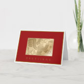 Ange avec trompette Noël plié carte de vacances (Devant)