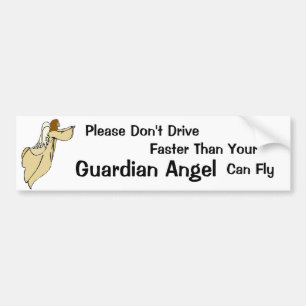 Ange Bumper Sticker du Guardian africain