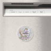 Ange chrétien priant le Rosaire Magnet (In Situ (Lave-vaisselle))