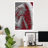 Ange d'amour 36 x 24 Poster (Bureau à domicile)