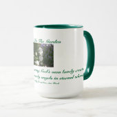 Ange dans la tasse de sonnerie de jardin (Devant droit)