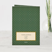 Ange de la Saison sacrée Carte de vœux pliée (Dos)