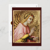 ANGE DE L'ANNONCIATION par Simone Martini Carte de (Devant / Derrière)