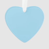 Ange de l'ornement acrylique de coeur de coeur (dos)