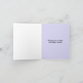 Ange de neige violet pour la carte de vacances de (Intérieur)