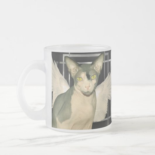 Ange de Ninja de chat de la tasse | Sphynx (Gauche)