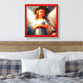 Ange de Noël 1 Impression sur toile tendue (Insitu(Chambre))