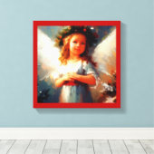 Ange de Noël 1 Impression sur toile tendue (Insitu (Plancher de Bois))