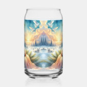 Ange de Noël avec agneau en paix en hiver (Droite)