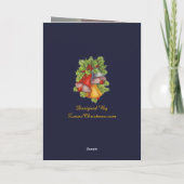 Ange de Noël avec carte de cerf (Dos)