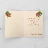 Ange de Noël avec carte de cerf (Intérieur)