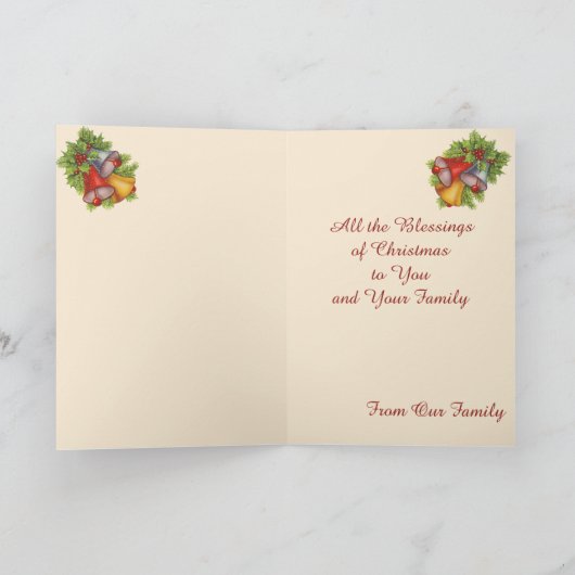 Ange de Noël avec carte de cerf (Intérieur)