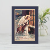 Ange de Noël avec invitation de cerfs (Debout devant)