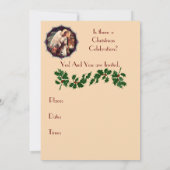 Ange de Noël avec invitation de cerfs (Dos)