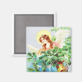 Ange de Noël & Bell Magnet Vintage (Recto/Verso)