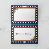 Ange de Noël dans le ciel étoilé Carte de Noël (Intérieur)