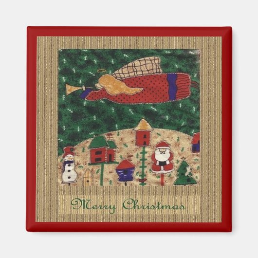 Ange de Noël Magnet (Devant)