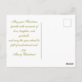 Ange de Noël Vintage et carte plat enfant (Dos)