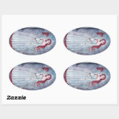 Ange de vacances avec autocollants cardinaux de Re (Feuille)