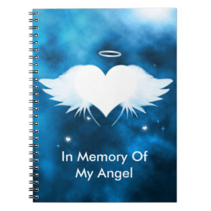 Ange du carnet en spirale fait sur commande de