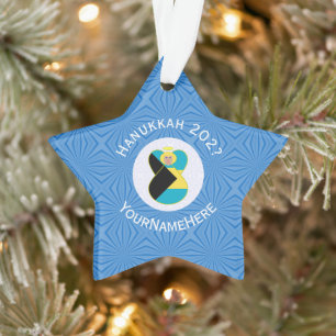 Ange du drapeau bahamien Hanukkah Blonde