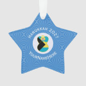 Ange du drapeau bahamien Hanukkah Blonde (devant)