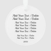 Ange / En souvenir de l'ornement acrylique (dos)