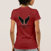 Ange et T-shirt de dames de diable (Dos)