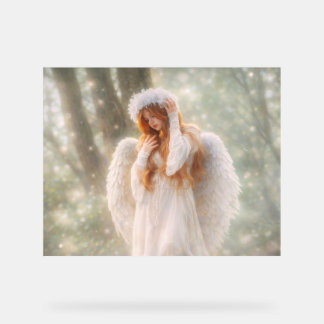 Ange éthéré dans la forêt