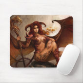 Ange foncé "démon" d'Azmodeus, tapis de souris (Avec souris)