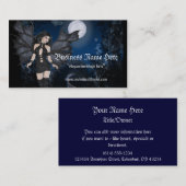 Ange foncé et cartes de visite professionnelle de (Devant / Derrière)