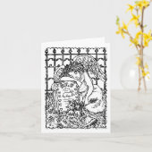 ANGE GARDE MALHEUREUX, CARTE DE NOTE DE CEMETIÈRE  (Fleur jaune)