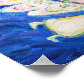 Ange Gardien avec bébé dormant Poster Art Imprimer (Coin)