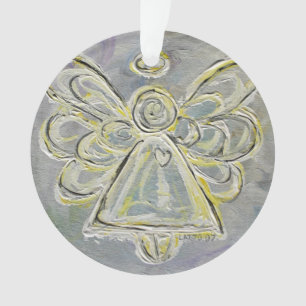 Ange Gardien Blanc Cadeau Ornement de vacances